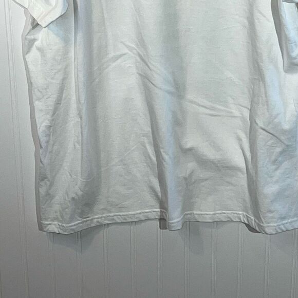 South Beach Miami Beach Florida Tee Mens XLarge White Blue Graphic Surf Style - Picture 8 of 10